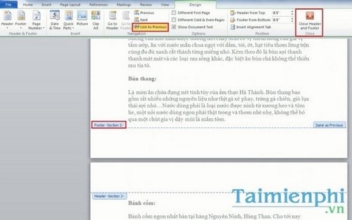 Bí quyết tạo Header và Footer đẹp trong Word 2010