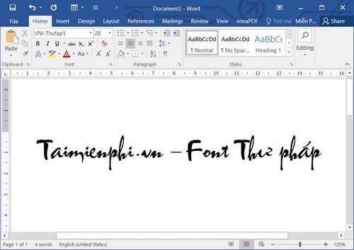 Hướng dẫn đặt Font chữ Thư Pháp trên máy tính, laptop