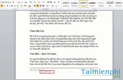 Bí quyết tạo Header và Footer đẹp trong Word 2010