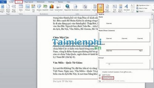 Bí quyết tạo Header và Footer đẹp trong Word 2010