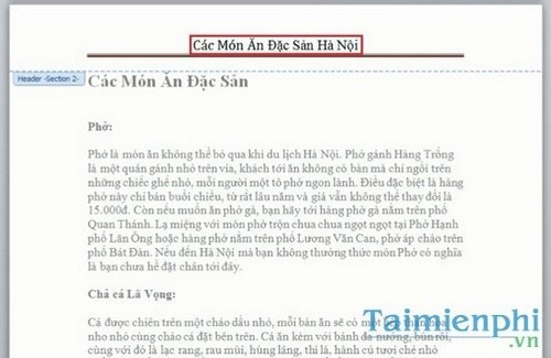 Bí quyết tạo Header và Footer đẹp trong Word 2010