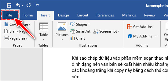 Chỉnh độ hoạt động của phím Insert trong Word