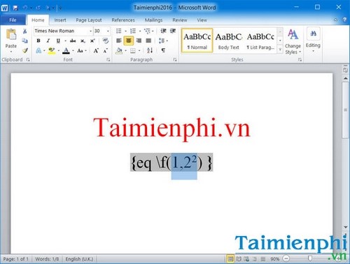 Hướng dẫn viết phân số trong Word và công thức phân số cho các phiên bản từ 2003 đến 2013.