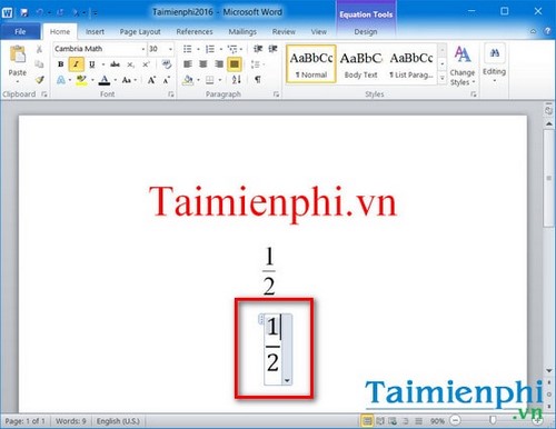 Hướng dẫn viết phân số trong Word và công thức phân số cho các phiên bản từ 2003 đến 2013.