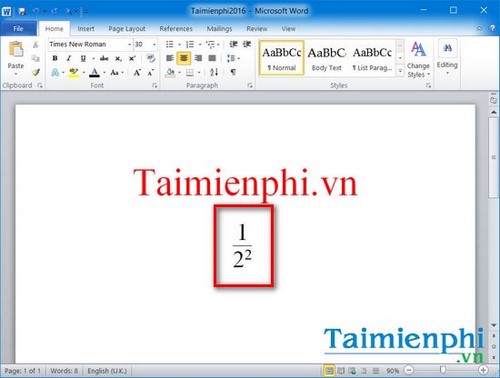 Hướng dẫn viết phân số trong Word và công thức phân số cho các phiên bản từ 2003 đến 2013.