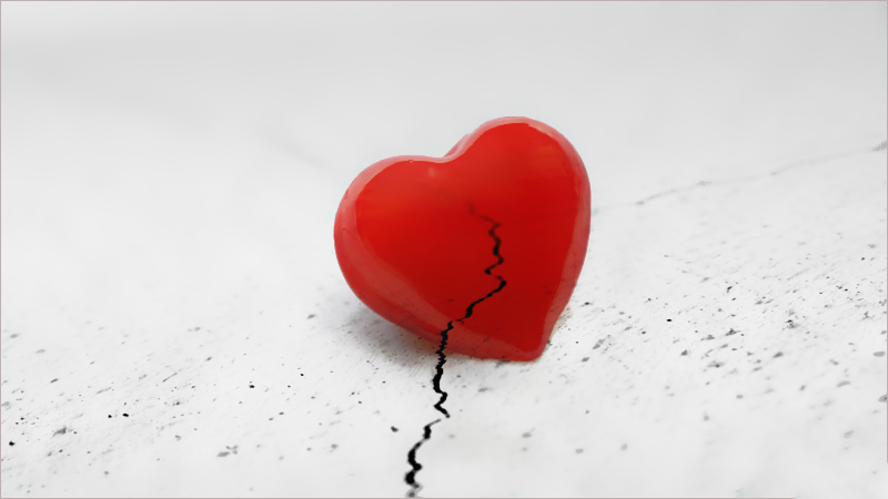 Biểu tượng của trái tim đau đớn và buồn bã