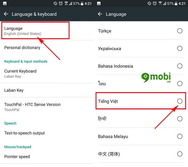 Hướng dẫn cài đặt tiếng Việt trên Android