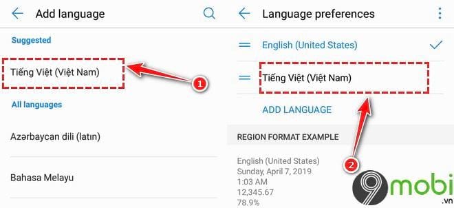 Hướng dẫn cài đặt tiếng Việt trên Android