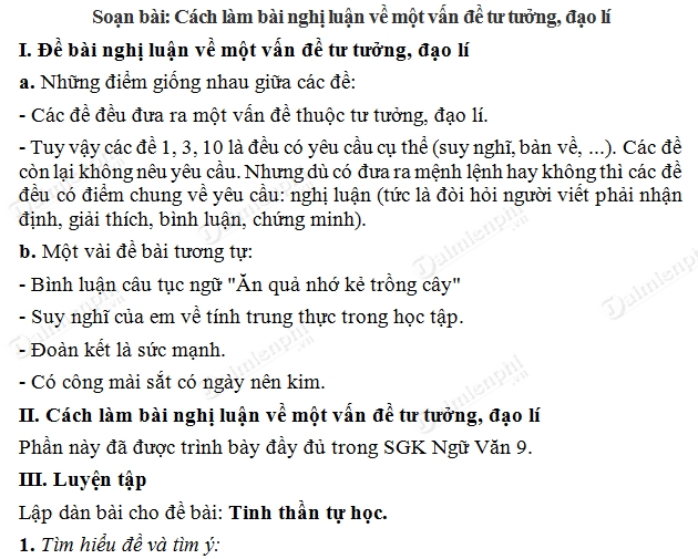 Nghị Luận Về Một Vấn Đề Tư Tưởng Đạo Lý: Những Giá Trị Sống Quan Trọng Bạn Cần Biết