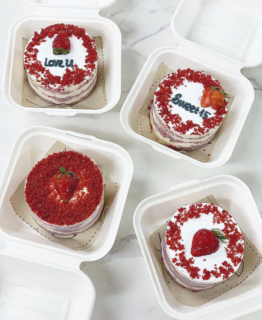 Bánh sinh nhật trang trí red velvet CO-0528 - Cake Ocean