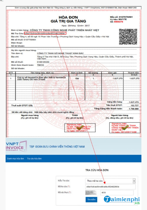 Hướng dẫn tra cứu hóa đơn điện tử VNPT tại Hà Nội và TP. Hồ Chí Minh