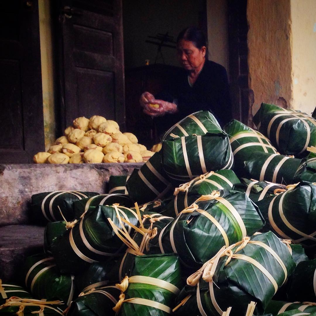 Bánh chưng trong vẻ đẹp tuyệt vời