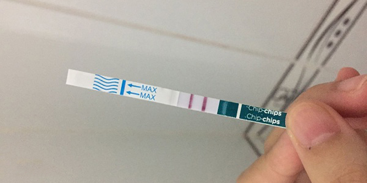 Ảnh đẹp của que thử thai 2 vạch khi tự chụp