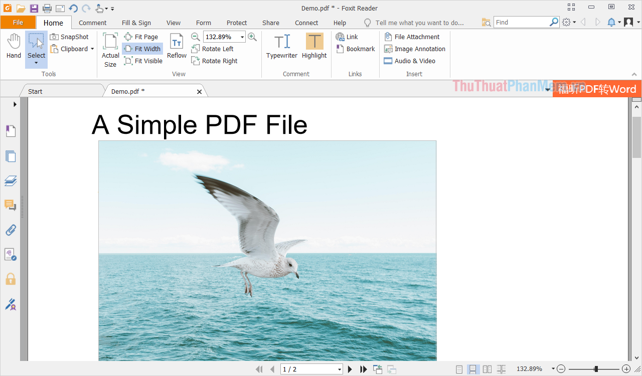 Cách thêm hình ảnh vào tài liệu PDF