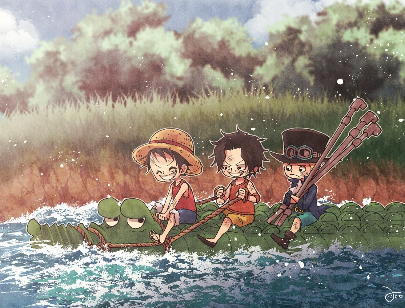 Luffy chibi ngầu - Bức tranh đẹp lung linh