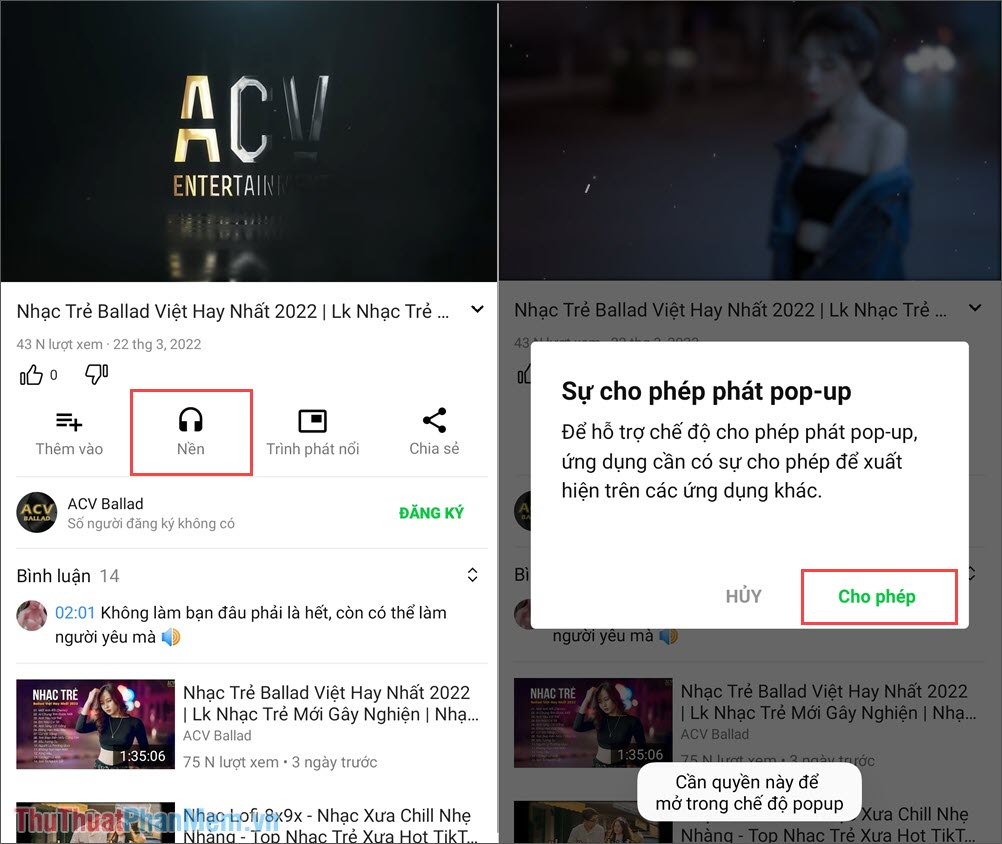 Hướng dẫn sử dụng Pure Tuber - Ứng dụng nghe nhạc YouTube tắt màn hình