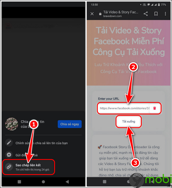Hướng dẫn cách tải Story riêng tư từ Facebook về điện thoại iOS, Android