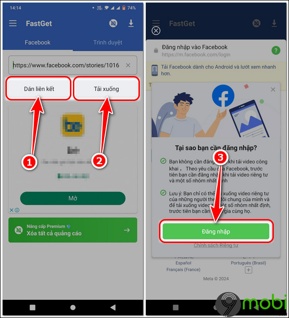 Hướng dẫn cách tải Story riêng tư từ Facebook về điện thoại iOS, Android