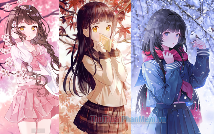 hình nền điện thoại anime nữ cực kì dễ thương | Anime girl, Kawaii anime  girl, Cute anime coupes