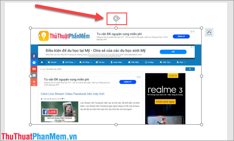 Bí quyết xoay hình ảnh trong Word