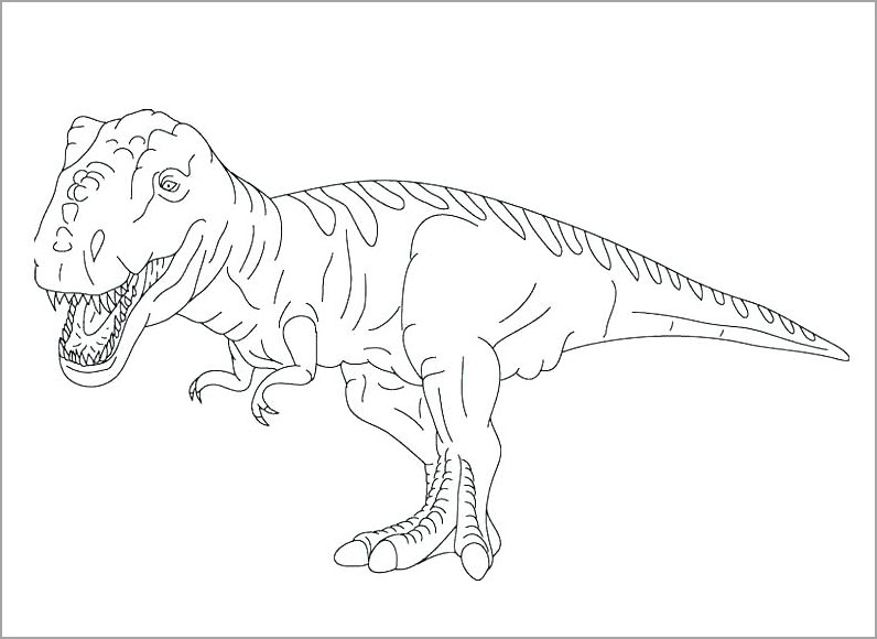 Tranh tô màu khủng long siêu cute « in hình này | Dinosaur coloring pages,  Cartoon coloring pages, Cool coloring pages