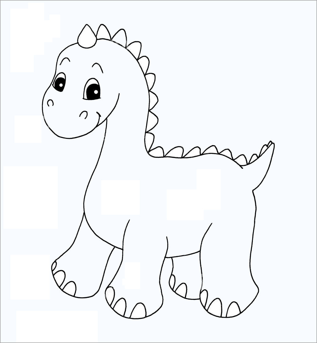Tổng hợp 90+ Mẫu tranh tô màu khủng long cho bé mới nhất - Tô màu trực tuyến