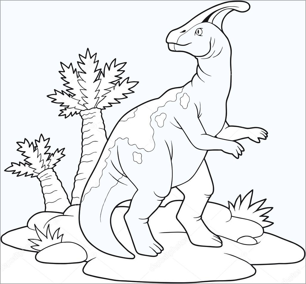 Tranh tô màu khủng long đẹp, đơn giản có hình mẫu