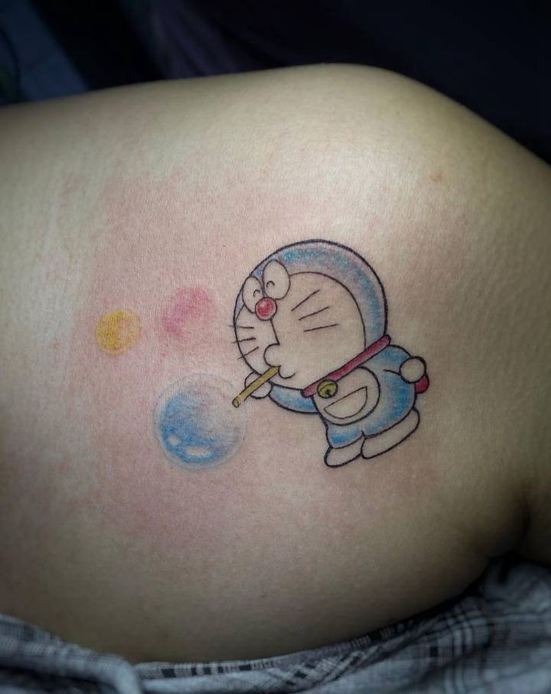 Phát sốt với 10+ mẫu hình xăm Doraemon cực kỳ dễ thương và bắt kịp xu hướng