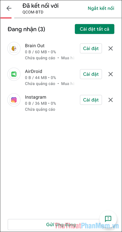 Cách chia sẻ ứng dụng trên điện thoại Android