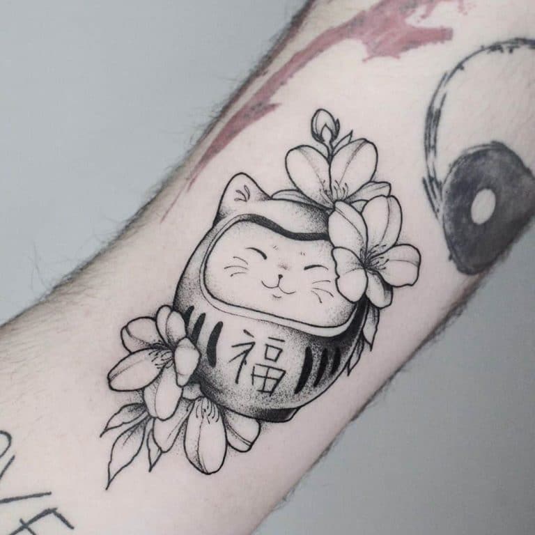 Daruma - Ngã xuống 7 lần, đứng dậy 8 lần - Xăm hình nghệ thuật Era Tattoo