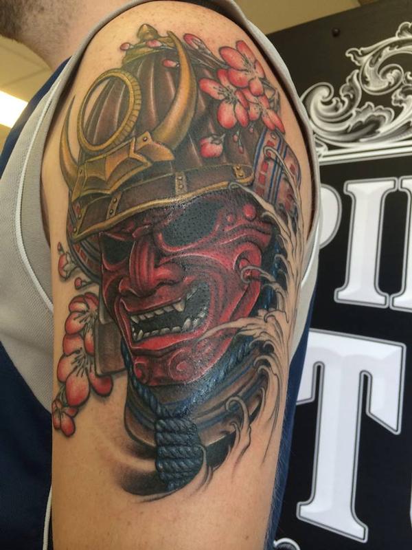 Tác phẩm hình xăm samurai - Đỗ Nhân Tattoo