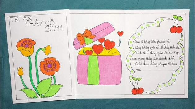 Những mẫu thiệp đẹp mừng ngày 20/11 và cách làm thiệp handmade đẹp nhất |  Nguyễn Kim Blog