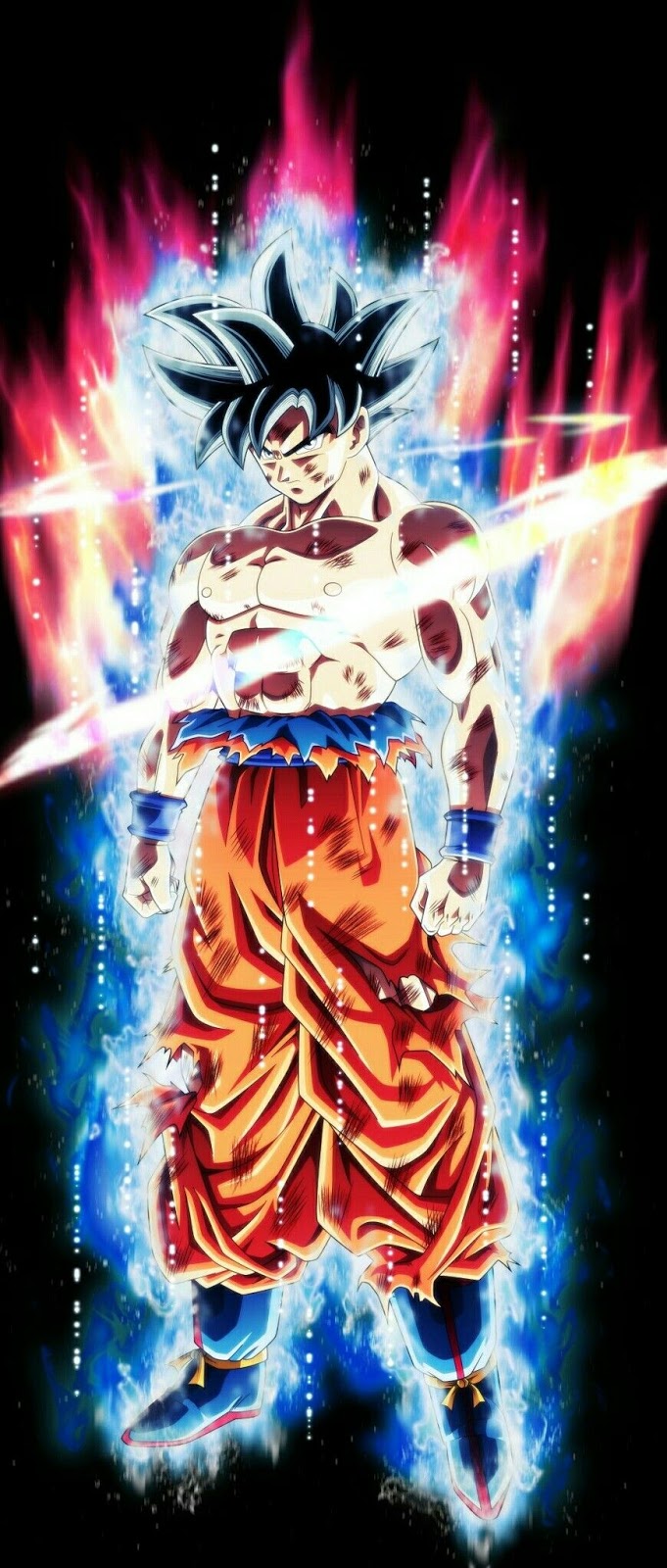 Bức tranh về Goku Bản Năng Vô Cực với vẻ đẹp tuyệt vời