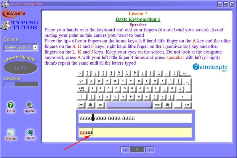 Bí quyết tải và sử dụng Kiran's Typing Tutor để nâng cao khả năng đánh ...