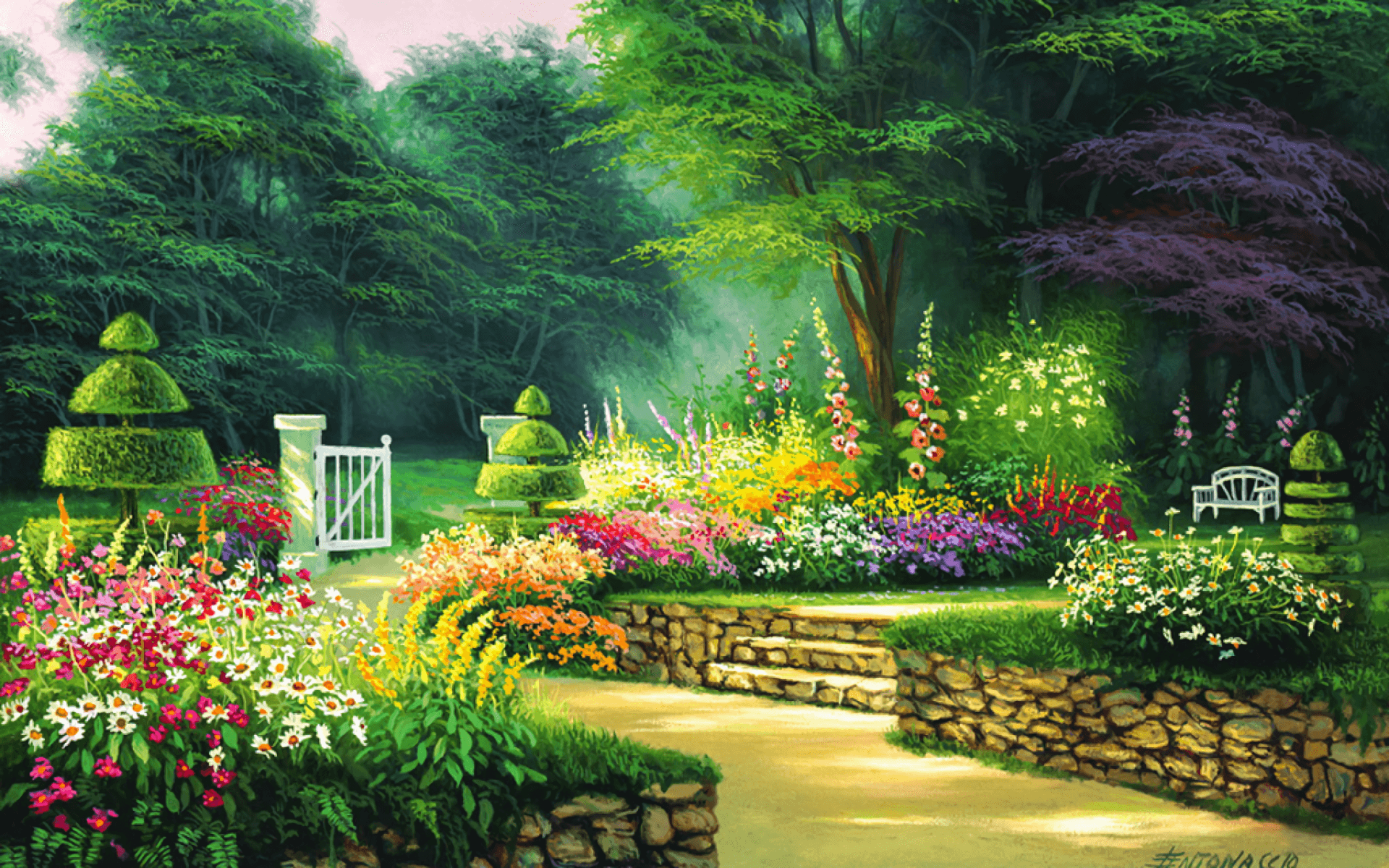 Danh sách những tác phẩm nghệ thuật vườn hoa đẹp nhất