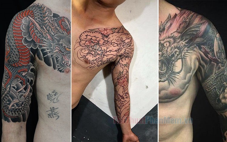 hình xăm long tranh hổ đấu full kín lưng | Back tattoos for guys, Dragon  tattoo designs, Japanese dragon tattoos