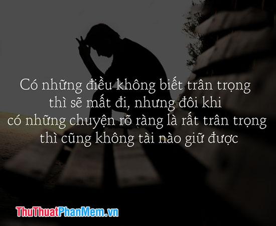 Stt con trai buồn độc đáo