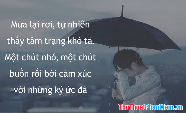 Stt con trai buồn độc đáo