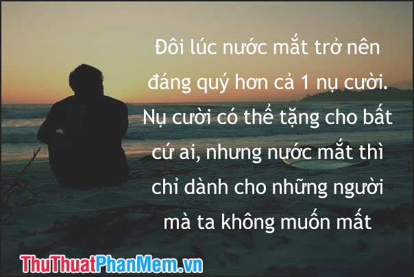 Stt con trai buồn độc đáo