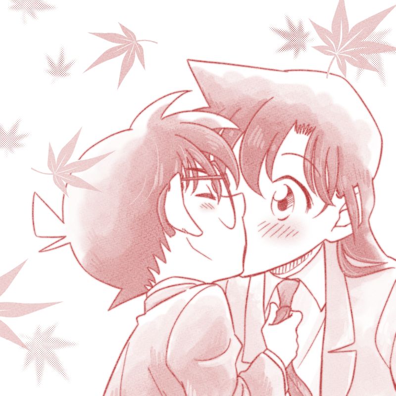 Bức tranh Shinichi và Ran hôn nhau tạo nên khoảnh khắc đẹp nhất