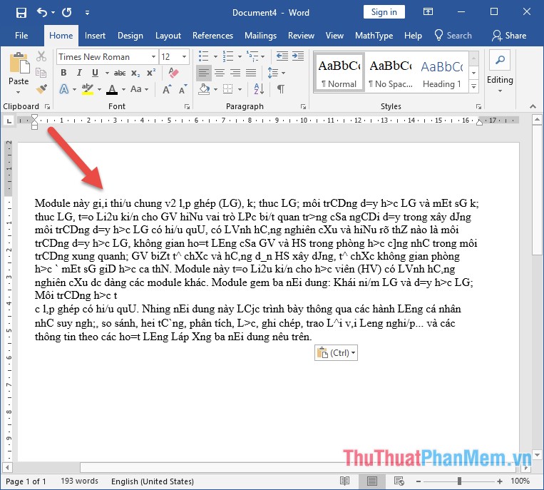 Giải quyết vấn đề lỗi font khi sao chép từ PDF sang Word