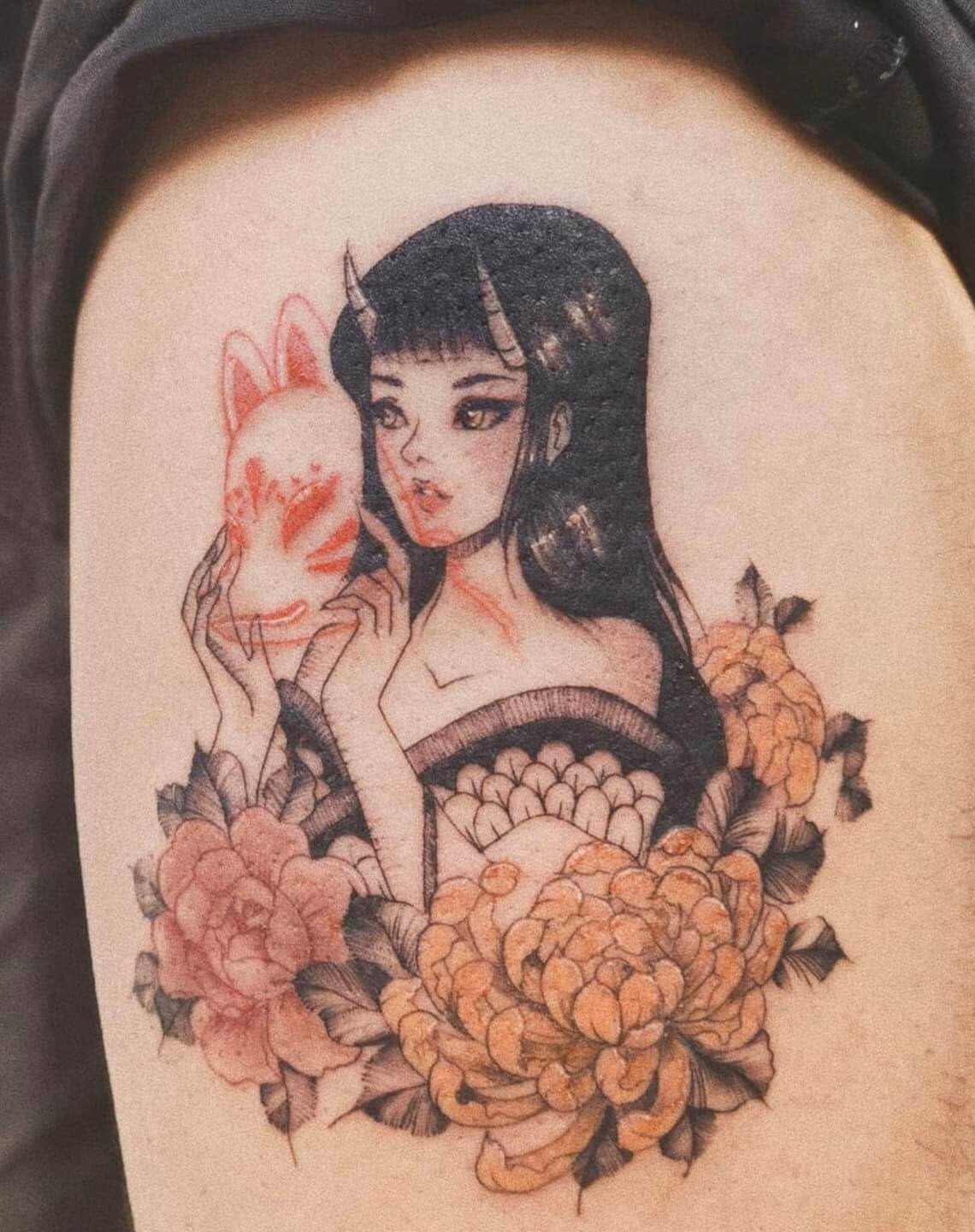 Phát sốt với #99 hình xăm Geisha - cô gái Nhật | Geisha tattoo, Girl  tattoos, Tattoo designs