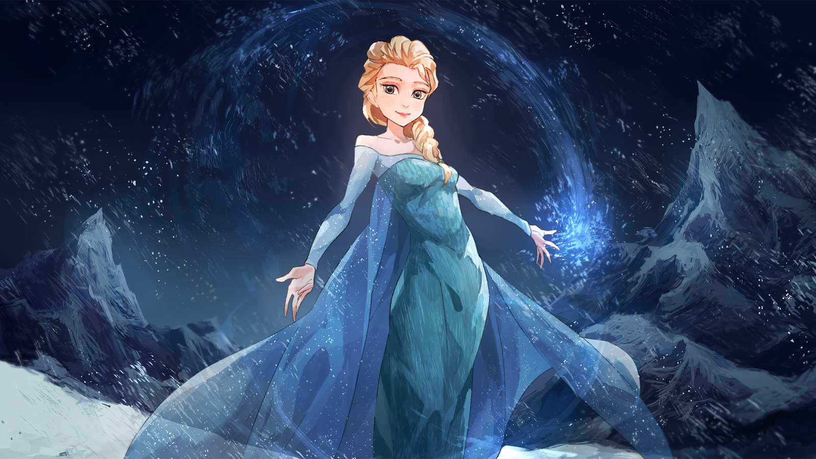 Hình nền Nữ thần băng tuyết cực kỳ tuyệt vời
