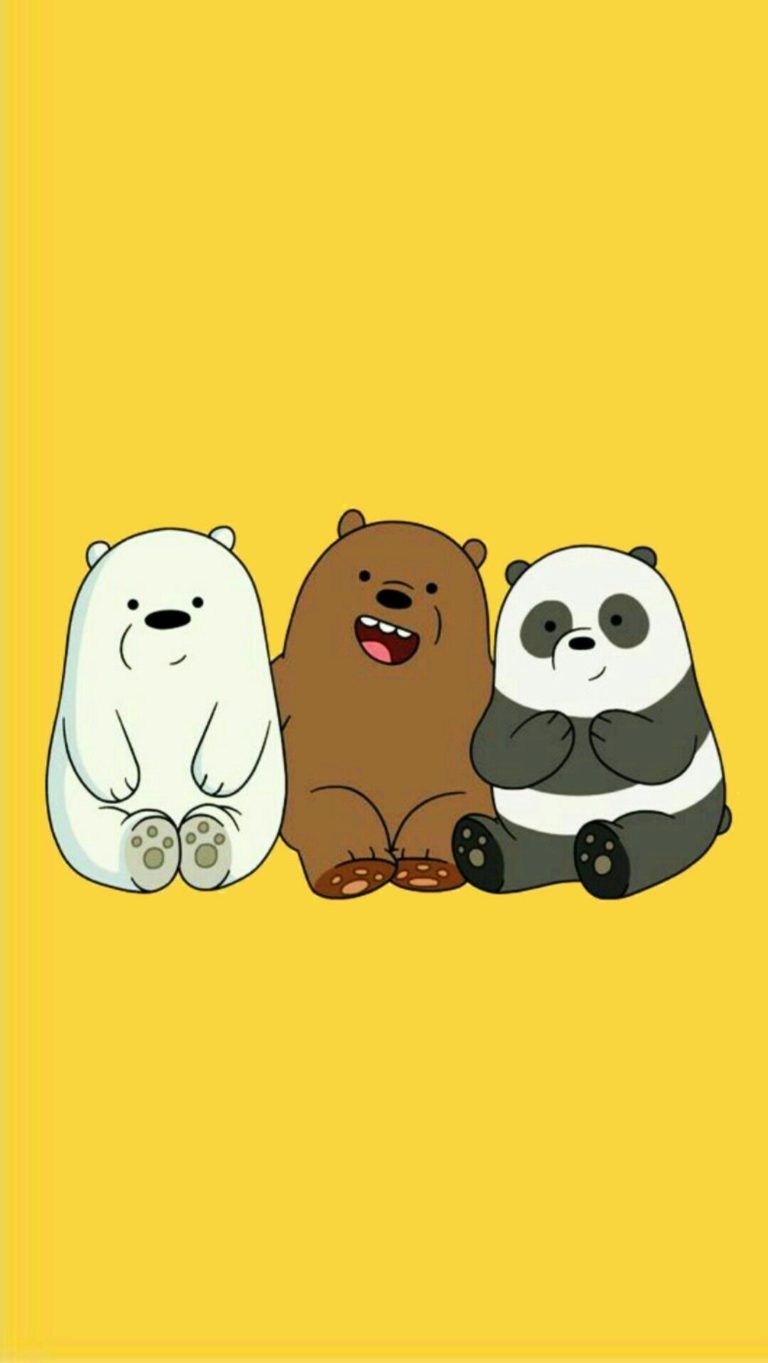 We Bare Bears' Sticker by plushism | Bear wallpaper, Cute panda wallpaper,  Cute animal drawings