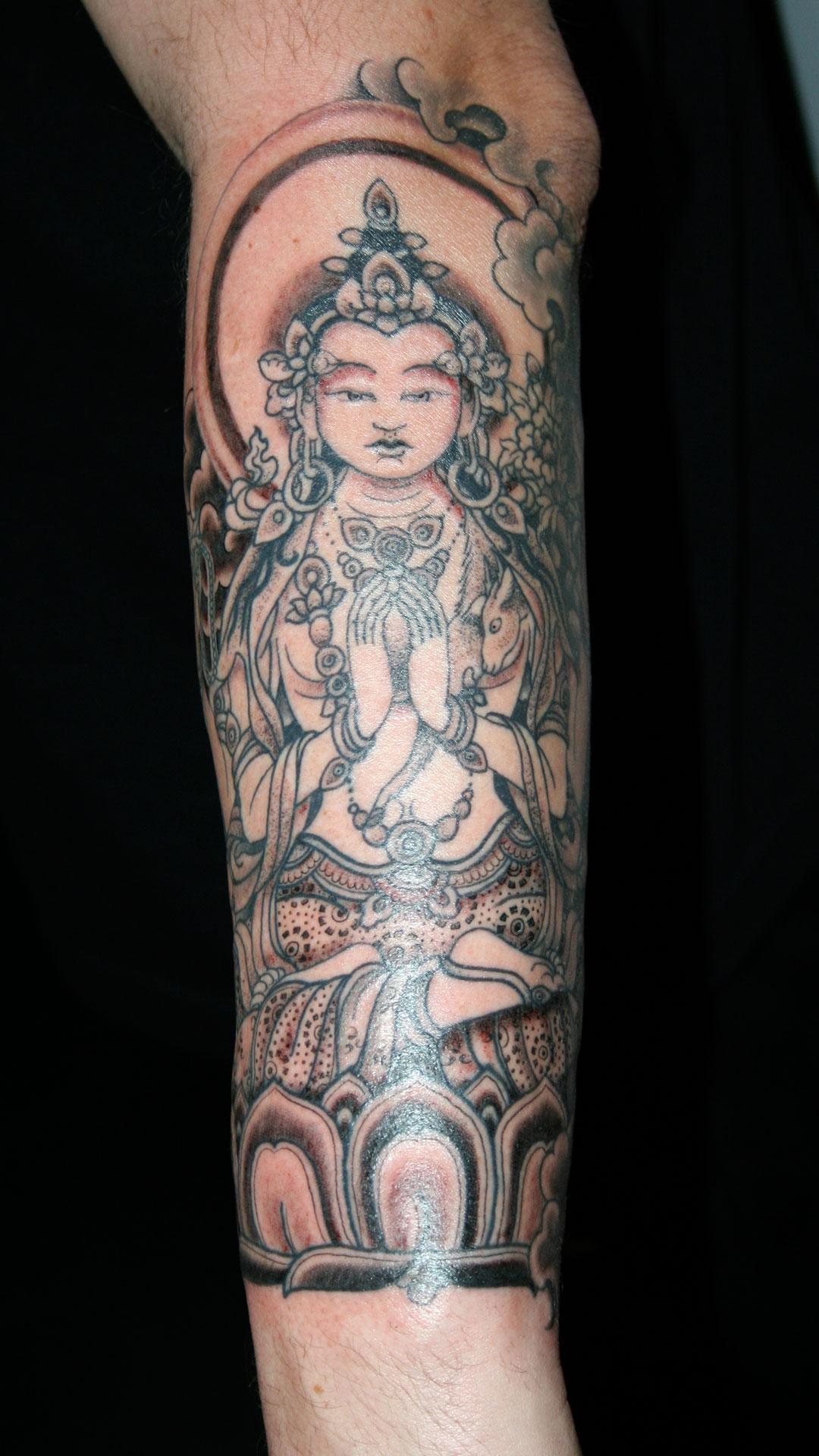 Ý nghĩa hình xăm Phật Di Lặc - Notaati Tattoo