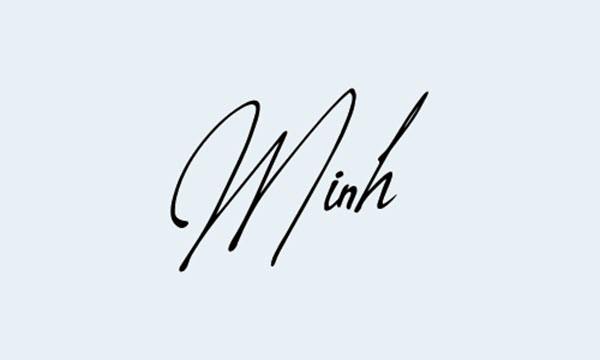 Chữ ký tên Minh - Mẫu chữ ký đẹp cho tên Minh tuyệt vời nhất