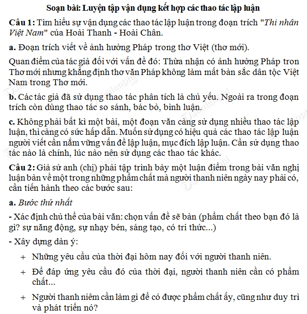 Soạn Văn Luyện Tập Thao Tác Lập Luận So Sánh: Phương Pháp Và Kỹ Năng