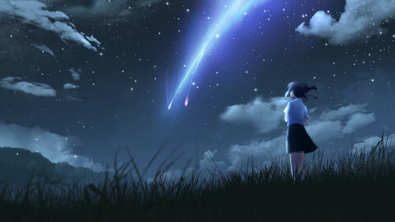 Hướng dẫn hình nền anime bầu trời đêm đẹp cho điện thoại của bạn