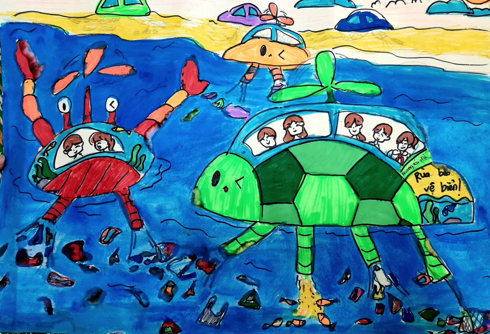 Chăm sóc nước trong tranh vẽ: Nghệ thuật và sự giáo dục cho tương lai