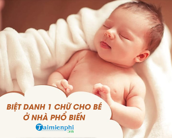 Tìm Biệt Danh 1 Chữ Độc Đáo Cho Bé Mới Sinh, Ở Nhà, Trai, Gái